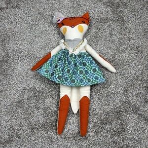 Anthropologie Dainty Cheeks Fox Doll 19"